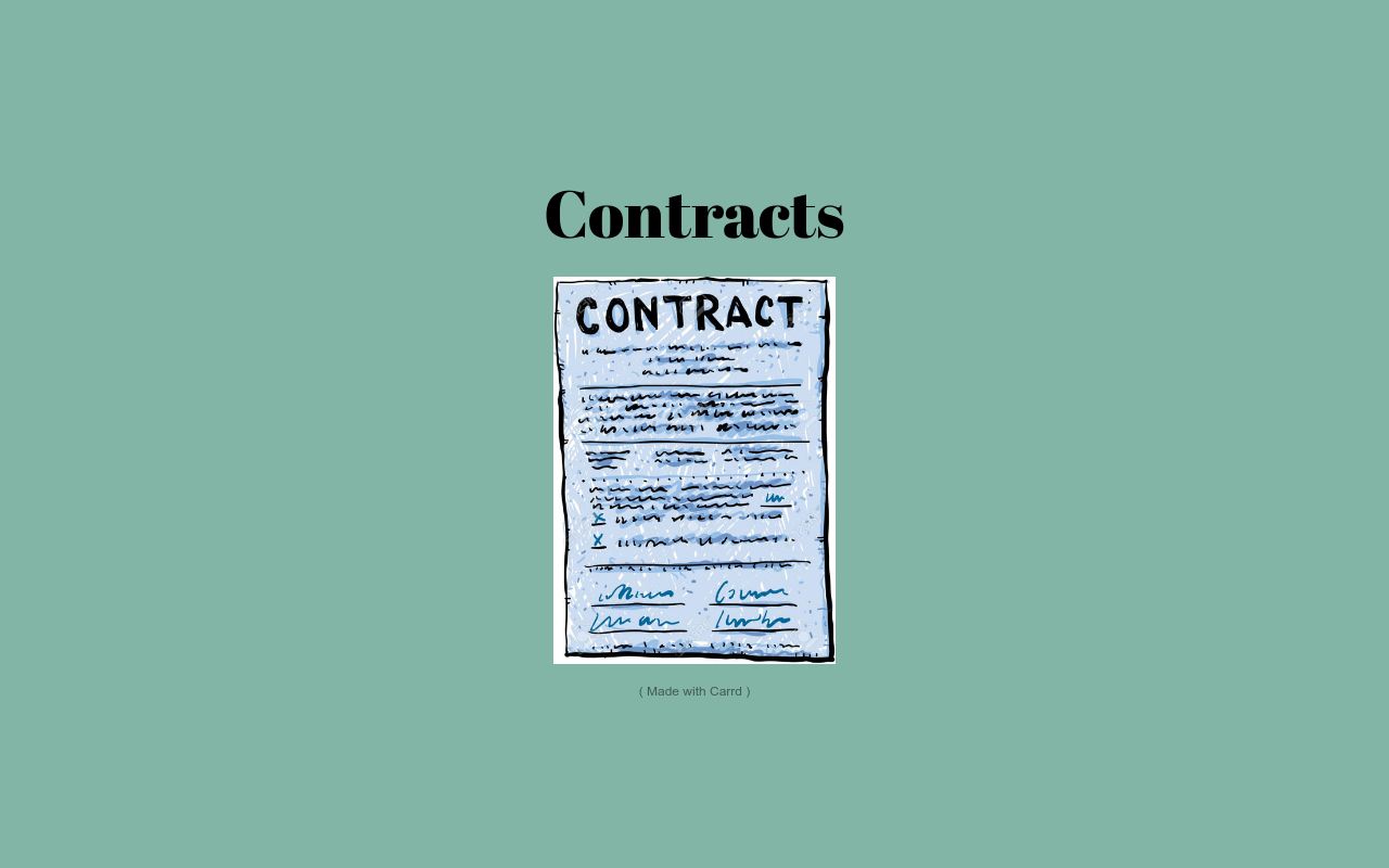 Carrd profile picture for @contracts